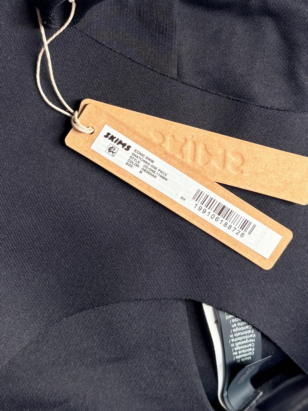 🖤 SKIMS Swim Snatching One Piece | Obsidian | Sz M | NWT 🏷️